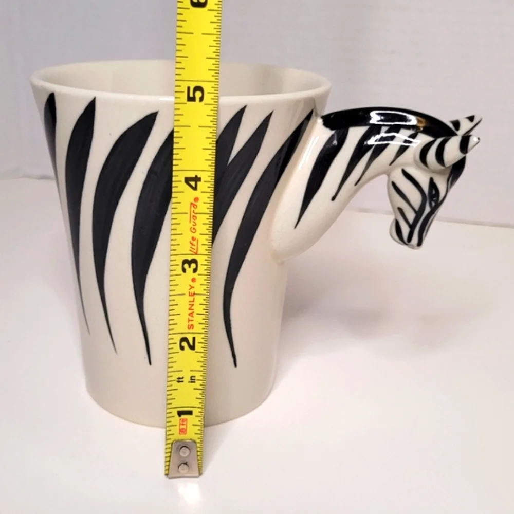 Zebra 3D Mug Pier 1 NWOT